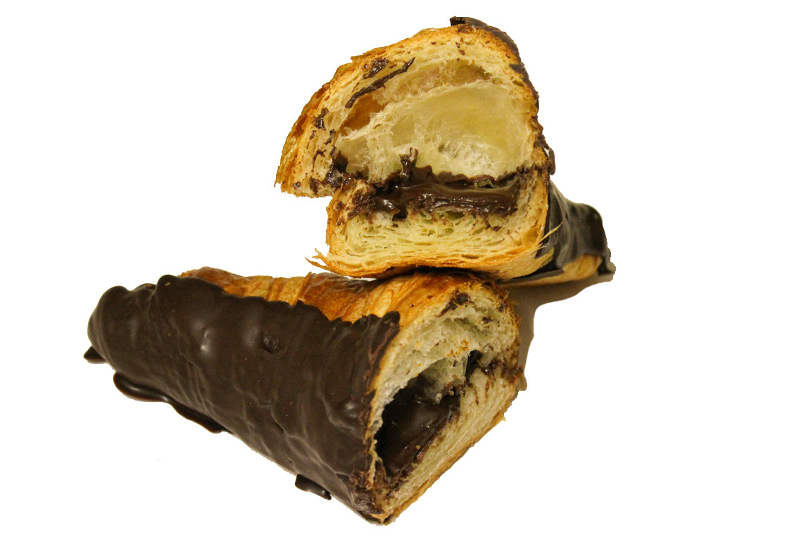 Croissant de chocolate negro grande