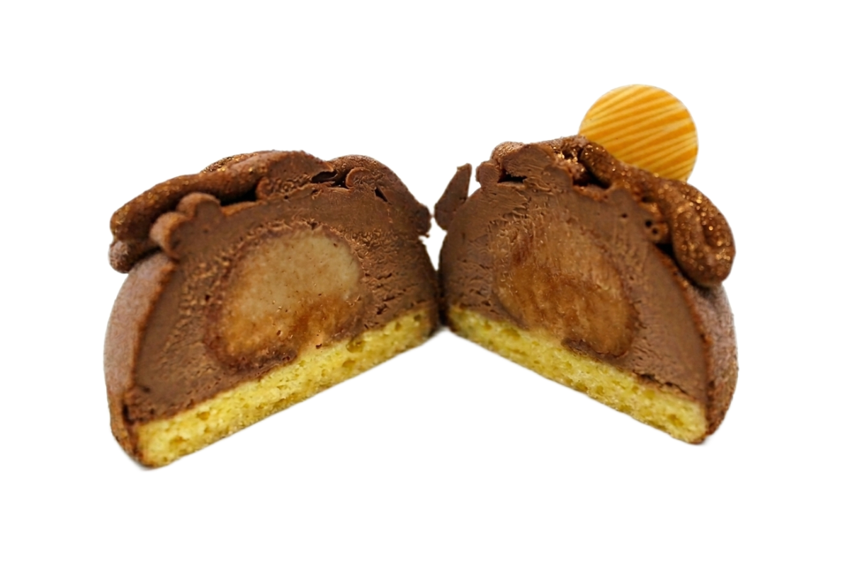 Mousse individual de xocolata (75% cacau)