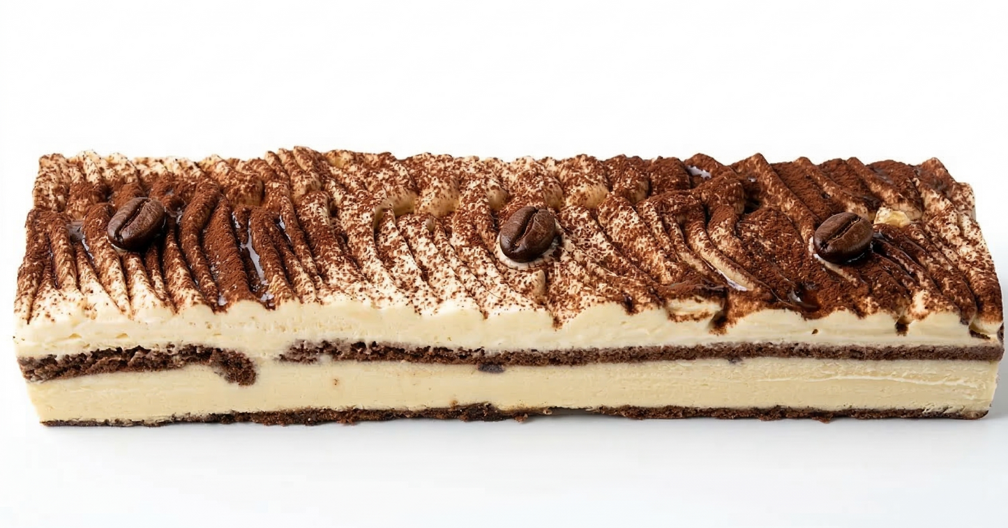 Pastís-mousse de tiramisú (barra)