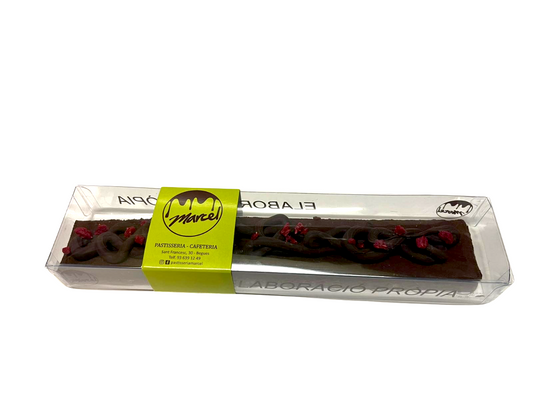 Turrón de frambuesa y crujiente de cereales pequeño