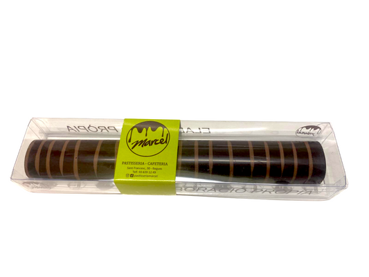 Turrón trufado de cobertura negra pequeño
