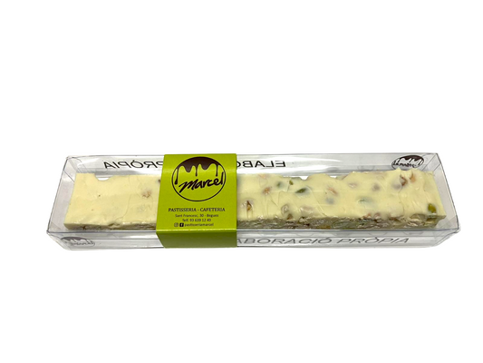 Turrón de chocolate blanco y frutos secos pequeño