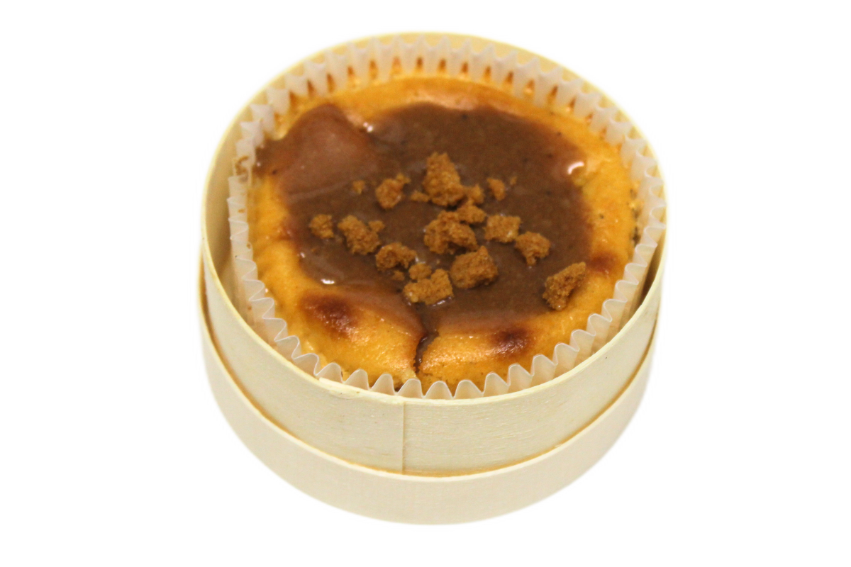 Cheescake de forn individual lotus-biscoff